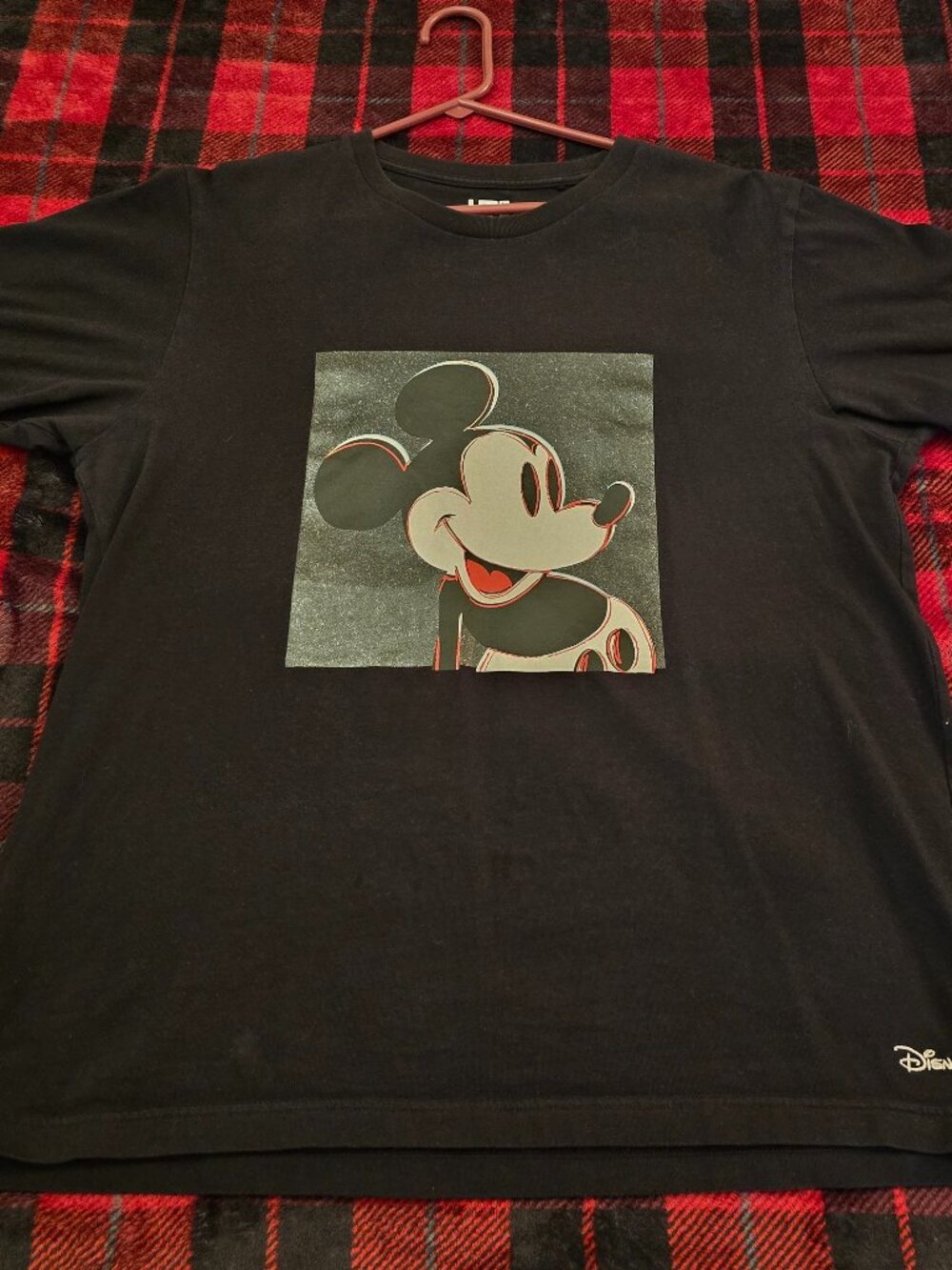 Uniqlo UT Disney x Andy Warhol Mickey Mouse Graphic T-Shirt Black Large